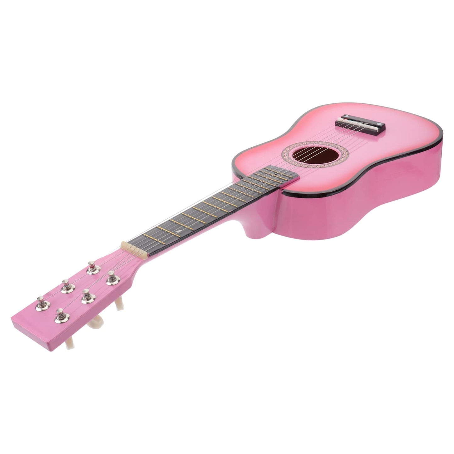 jojofuny 23 Inch Kids Guitar 6-String Small Guitar Beginner Guitar Early Learning Folk Acoustic Guitar For Kids Children's Musical Instrument Ages 3+ (Pink)