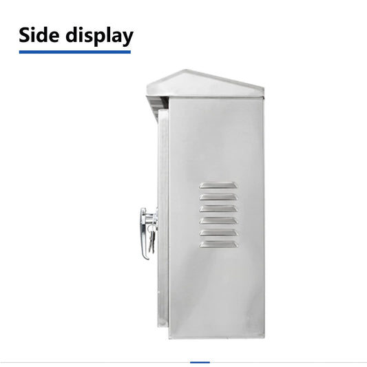 AXOTEN 304 Stainless Steel Control Cabinet Distribution Box 30X25X14CM Outdoor Waterproof, Wall-Mounted Electric Distribution (13 in)