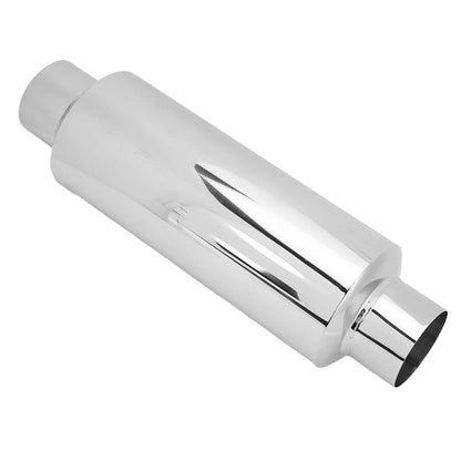 2.5 inch stainless steel muffler straight exhaust tip universal - performance enhancing & deeper sound
