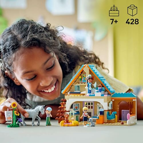LEGO Friends Vet Clinic for Horses and Pets - Horse toy for girls and boys with 3 figures and 5 animal figures - Creative playset - Gift for kids ages 7+ 42651