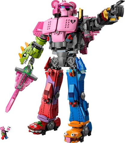 LEGO Fortnite Mecha Team Leader Figure - Display Model Kit includes a Sword & a Minifigure - Collectible Gift for Adult Video Gaming Fans - 77078