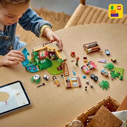 LEGO Friends Panda Care Station - Toy with treehouse, quad bike, 2 mini-dolls, and 3 panda figures - Creative set for girls aged 7 and up - 42648
