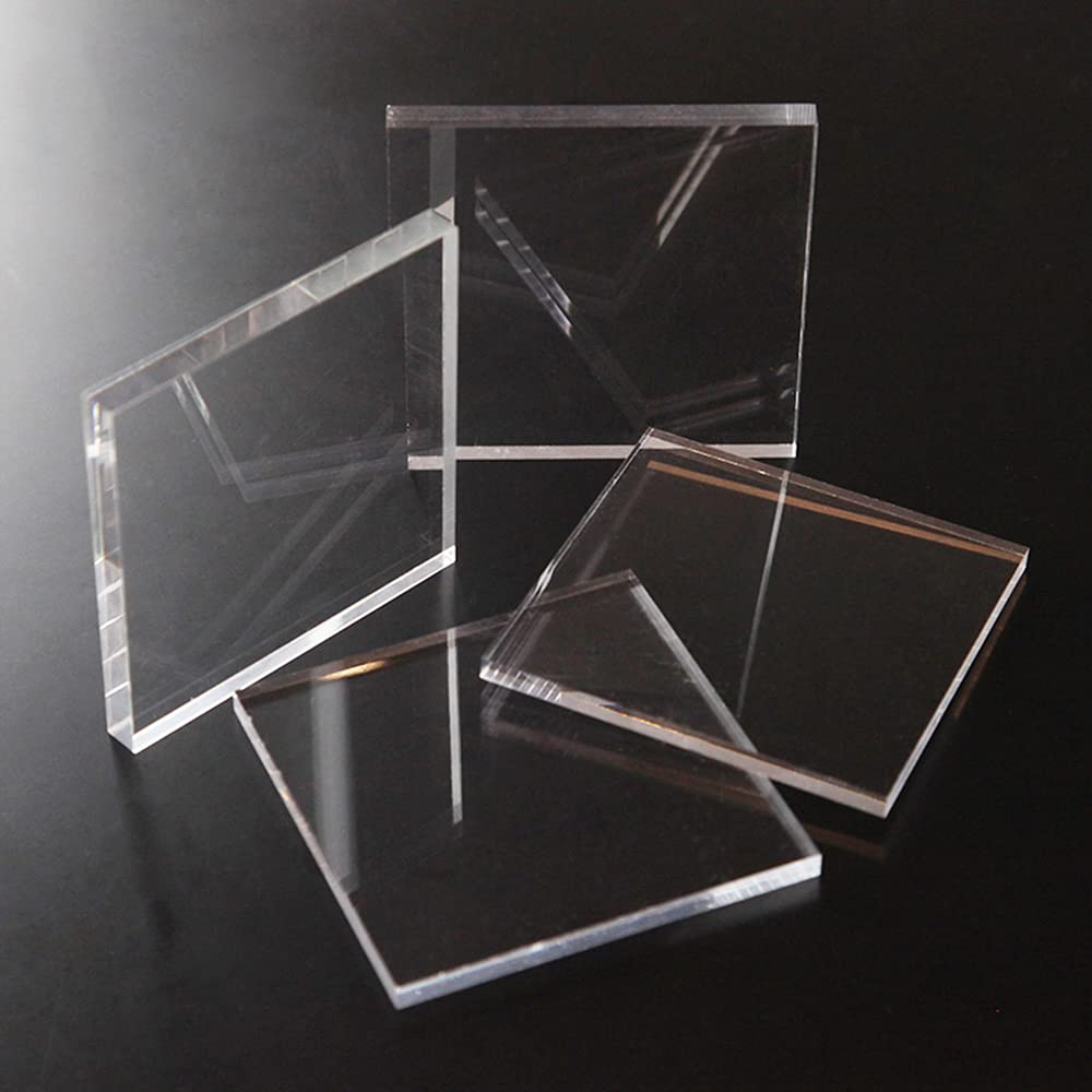 AtHaus Acrylic Glass PLEXIGLAS® 2-10 mm Cut to Size Disc Transparent Clear Material Thickness and Size Selectable Premium (5 mm, 700 x 300 mm)