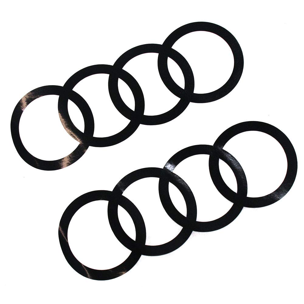 Audi 8W0064317FY9B Decorative foil rings logo lettering brilliant black