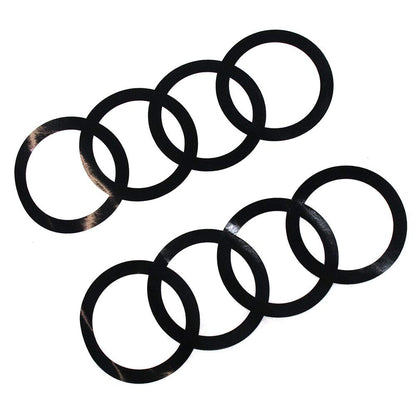 Audi 8W0064317FY9B Decorative foil rings logo lettering brilliant black