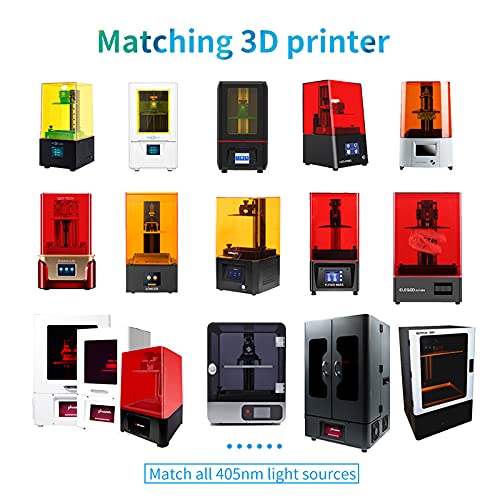 RESIONE F39 Flexible 3D Printer Resin, 405nm UV-Curing DLP LCD MSLA Resin Rubber like TPU like Photopolymer Resin Liquid for LCD Printer- White 1000g