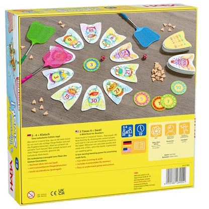HABA 3X4=Clap - Exciting educational game for 2-6 players ages 8 and up. Promotes basic multiplication and concentration. Fun reaction game for practicing math skills. - 2012173001