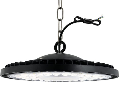 Jefedana 200W LED High Bay Light, 20000LM UFO Workshop Lamp IP65 Industrial Lamp, 6500K Cold White Warehouse Lighting for Workshops Industrial Factory Halls