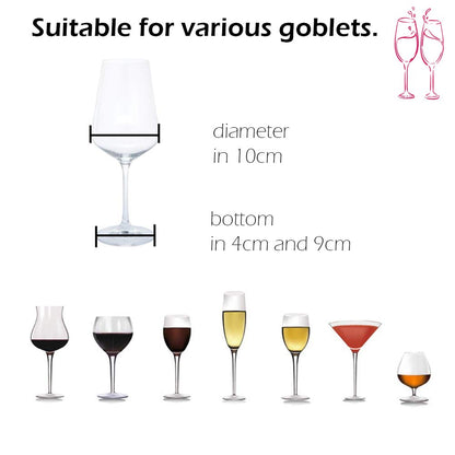 YunNasi 2 Pieces 5 Row Wine Glass Holder Metal Glass Rack Holder Under Cabinet with Screws Hanging Wine Glass Rack for Home Bar Kitchen Bar Pub Restaurant, Black