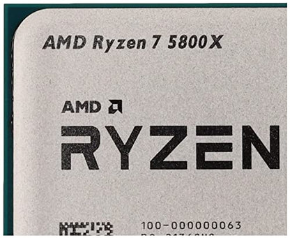 AMD Ryzen 7 5800X Processor with 8 Cores/16 threads, 105W TDP, AM4 socket, 36 MB Cache, up to 4.7Ghz max boost frequency, no cooler included.