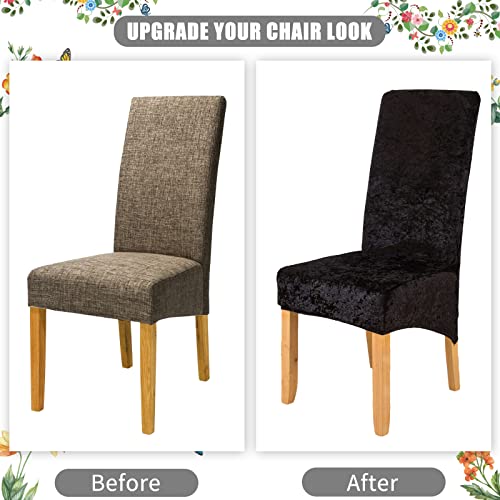 Chair Covers 4 Pack Chair Cover Elasticity Spandex Universal Covers for Chairs Modern and Elegant Look Chair Protection Covers With Elastic Band for Dining Room, Banquets, Parties, and Decoration
