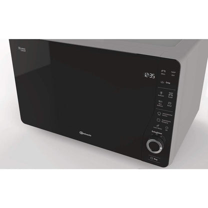 Bauknecht ExtraSpace Crisp MW 427 SL/Combination Grill and Microwave/Maximum Flexibility-No Turntable/800 W/25 L Capacity/Grill 1000 W/Crisp Function/Steam Cooking Function/AutoClean, Silver