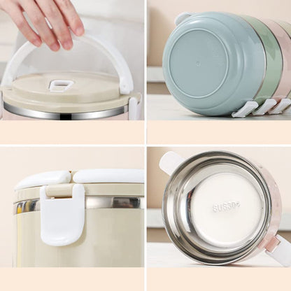 Tyenaza Thermo Container Insulated Container, stainless steel thermo lunchbox Thermal Insulated, Thermal Compartment Lunch Box, Portable Bento Box, Storage Container for hot food, meals, soup (#4)
