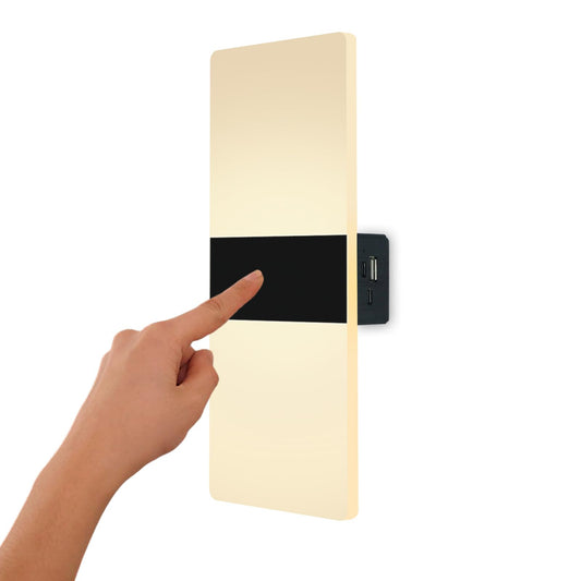 VOMI Wall Light Indoor Rechargeable LED Dimmable USB Cordless Wall Lamp with Touch Switch 3000mAh Battery Magnetic Mounting Wall Lighting for Bedroom no drilling needed