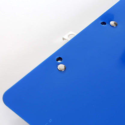 A4 clipboard with rubber-coated metal clamp, A4 writing board with hanging hole, pad holder clipboard - plastic base - writing pad set with 6 colors - TKD8022