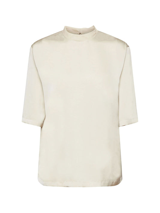 ESPRIT Women's 013EE1F303 Blouse, 260/LIGHT Taupe, S