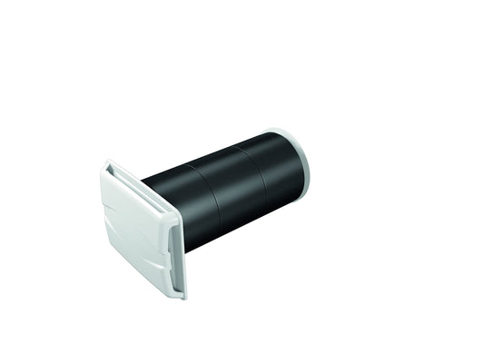 Acoustic muffler set 100 cm2 down tube 160 mm inlet 480 mm (diameter 160 mm, length 480 mm), recommended for kitchen air intake.