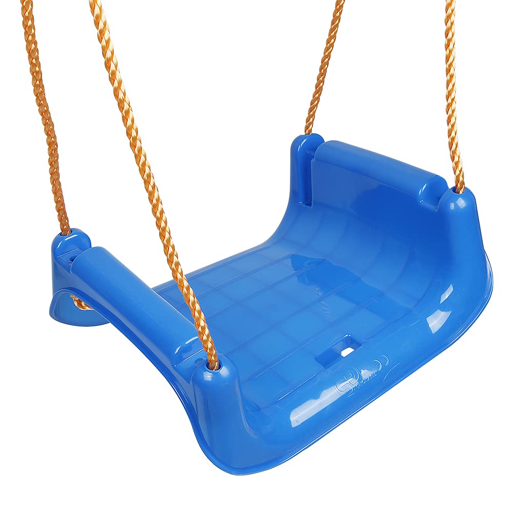 Baby swing, 3-in-1, adjustable baby swing, for babies, toddlers, swing with 38 cm backrest and safety harness, for indoor and outdoor use.