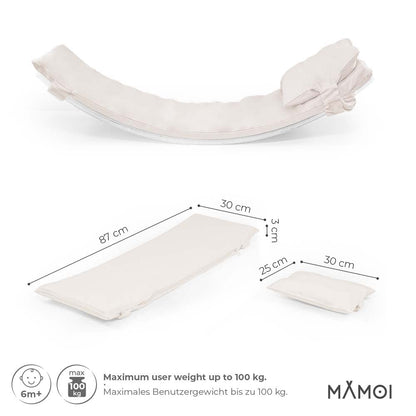 MAMOI® Kids Balance Board Mat, Cushion for balance board rocker, Balance and equilibrium trainer, Soft mat for indoor balance board, Mat from 1