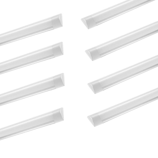 8pcs Waterproof LED Light, 30W LED Ceiling Light Fluorescent Lamp, 6500K 3000LM Bathroom Lamp, LED Light Bar for Garage Warehouse Workshop Bathroom Office Basement Shop, Cool White LED Ceiling Light
