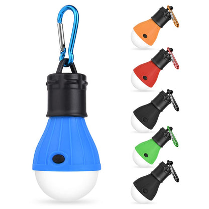 Flintronic 6 Pack Camping Lantern, LED Camping Light Bulb with Carabiner, Emergency Light, Waterproof Camping Lamp for Adventure, Fishing, Power Outage