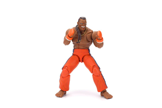 Jada Toys Street Fighter Figure DEE Jay (15 cm) - poseable collectible and action figure from Street Fighter 2: The Final Challengers, with alternate head, hands, and accessories, for ages 13+