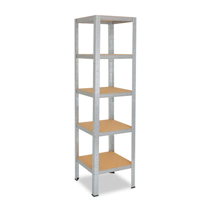 shelfplaza® 200x50x50cm Home Heavy Duty Shelving galvanized/metal shelving with 5 shelves/basement shelving metal, garage shelving, workshop shelving or storage shelf/shelving system metal with 175kg load capacity