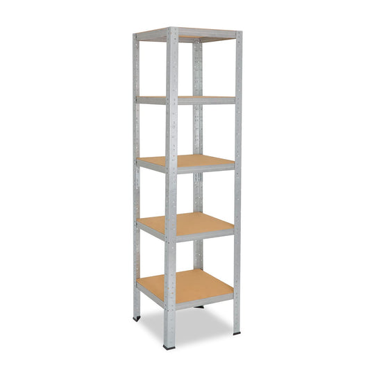 shelfplaza® 200x50x50cm Home Heavy Duty Shelving galvanized/metal shelving with 5 shelves/basement shelving metal, garage shelving, workshop shelving or storage shelf/shelving system metal with 175kg load capacity