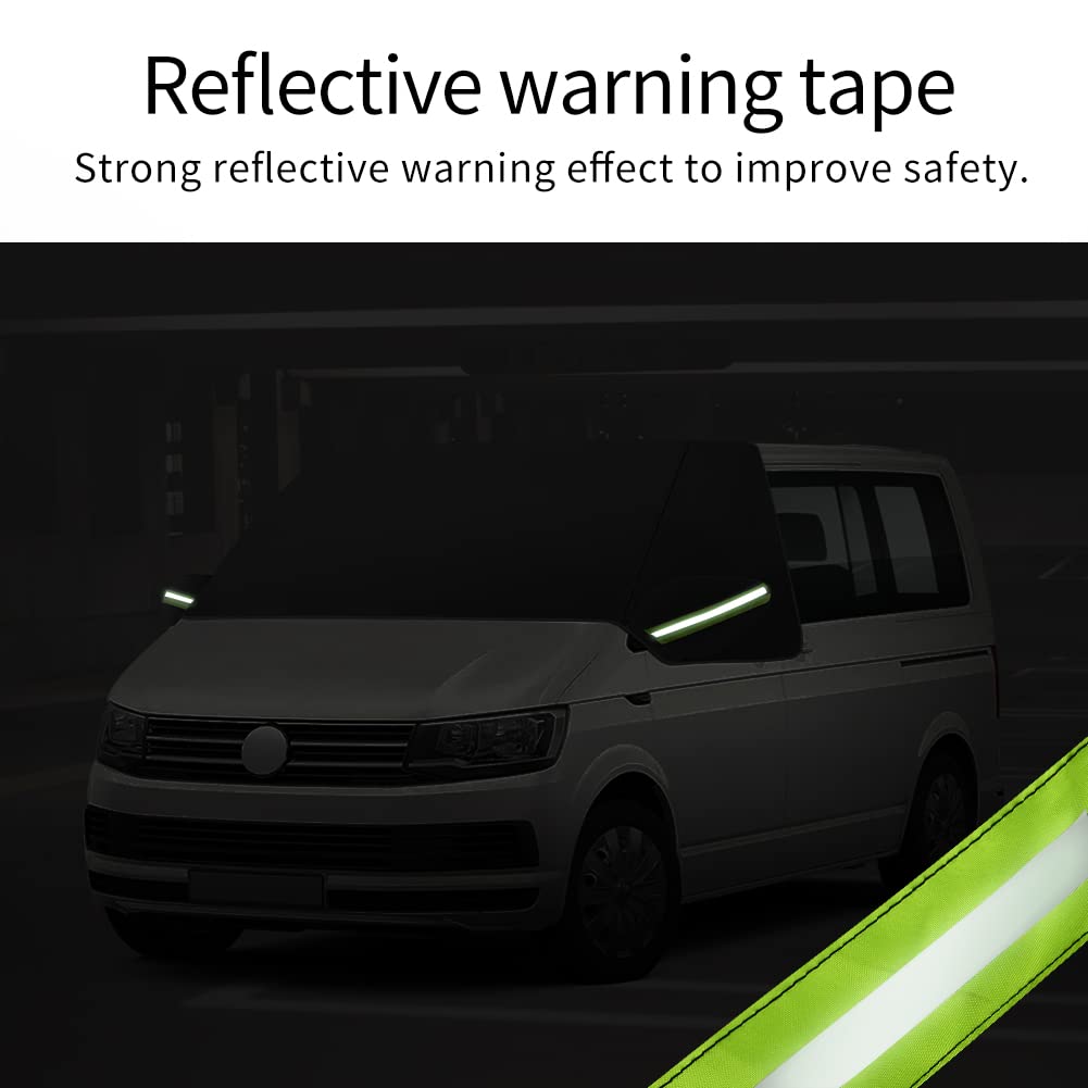 Opaltool Car Windshield Cover for VW T6, 600D Front Windshield Cover Front Windshield Wrap Cover Waterproof Weatherproof Anti-Frost Windshield Cover Windshield Cover
