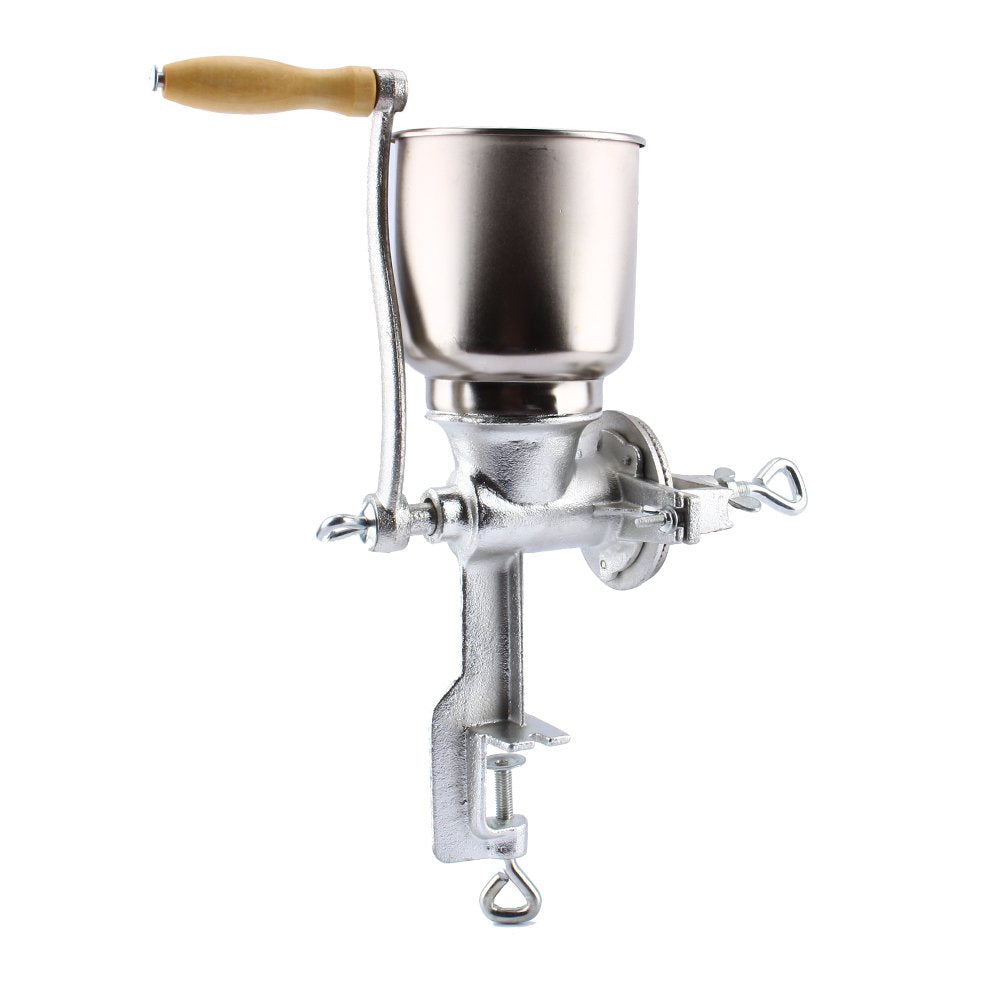 GOTOTOP Manual Grain Grinder, Grain Mill Machine Manual Coffee Grinders Corn Mill Manual Grain Mill with Hopper for Rice Coconut Peppercorns Nuts