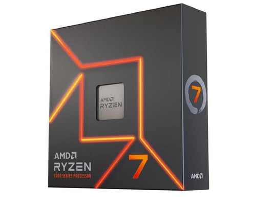 AMD Ryzen 7 7700X Processor (integrated Radeon graphics, 8 cores/16 threads, 105W TDP, AM5 socket, 40MB cache, Up to 5.4 GHz max boost, No cooler)