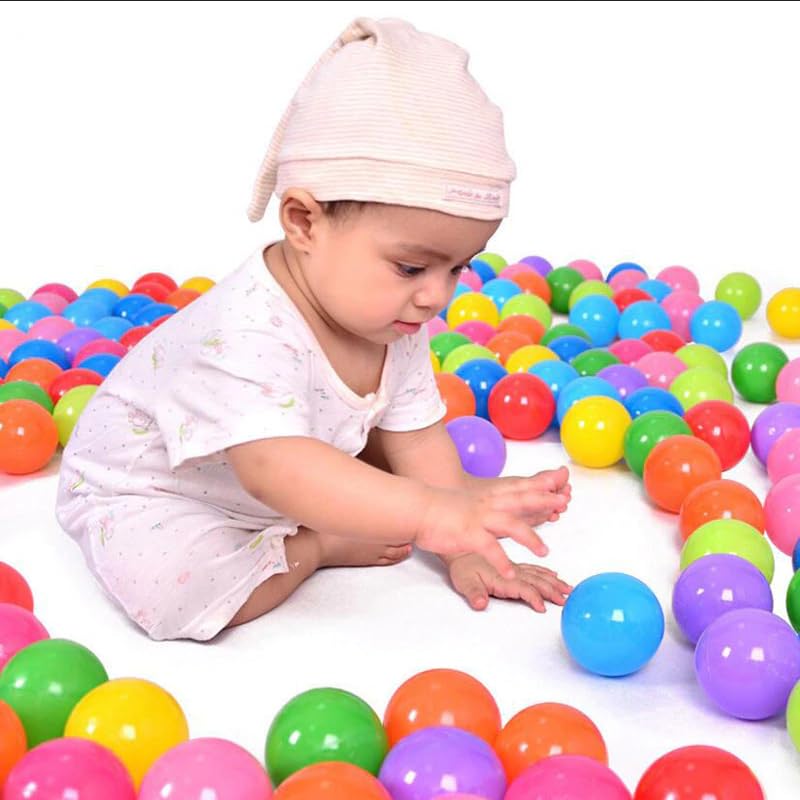 Martom Assorted Balls for Ball Pit 7/6cm Baby Balls Plastic Balls Baby Play Balls 100-2000 Pieces (7cm, 500 Pieces)