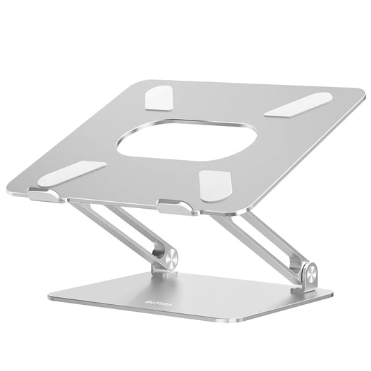 BoYata Laptop Stand, Aluminum Height Adjustable Ventilated Laptop Stand, Notebook Stand Compatible for Laptop (10-17 inches)