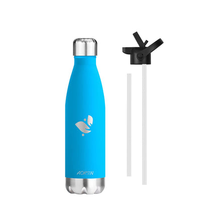 AORIN Vacuum Insulated Water Bottle - 500ml - BPA-Free, 24 Hrs Cold & 12 Hrs Hot, Ideal Thermos Bottle for Kids, School, Sports, Outdoor, Bike, Fitness