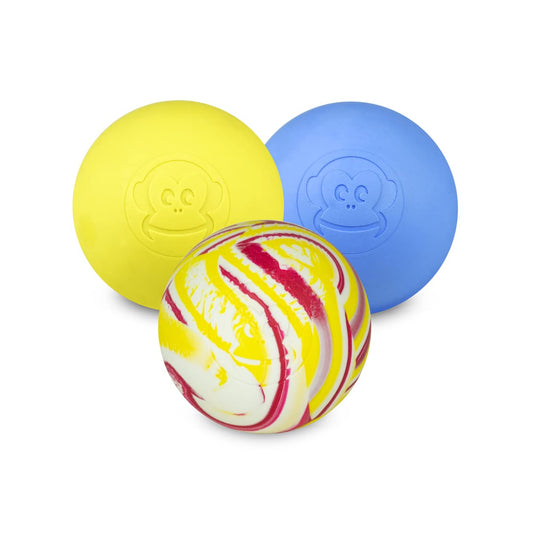 Captain LAX Massage Ball Original - Lacrosse ball, hard rubber, 6 x 6 cm, suitable for trigger point & fascia massage / Crossfit.