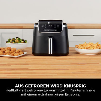 Ninja PRO Air Fryer, 4.7L, single-basket air fryer, 4-in-1, for 1-2 servings, digital, cook from frozen, non-stick drawer & crisper basket, black AF140EU.