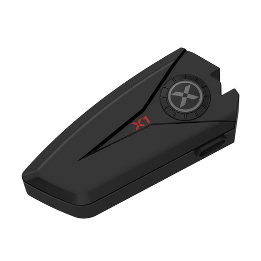 XGP X1 Motorcycle Bluetooth Headset V5.3 with voice assistant, 40mm helmet headphones with IP67 waterproof rating, motorcycle helmet Bluetooth 60 hours playtime for ski/snowboard.
