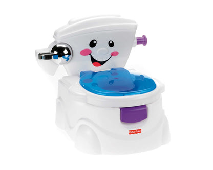 Fisher-Price My First Toilet, Baby Potty, with Music & Funny Phrases, portable Baby Toilet, removable Toilet Seat, German Version, from 1 year, P4326