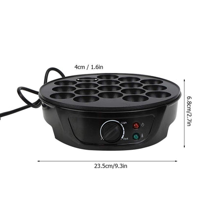 Japanese Takoyaki machine, 18-grid kitchen octopus ball maker mini electric baking mold for making snacks Takoyaki, 220-240V (EU)