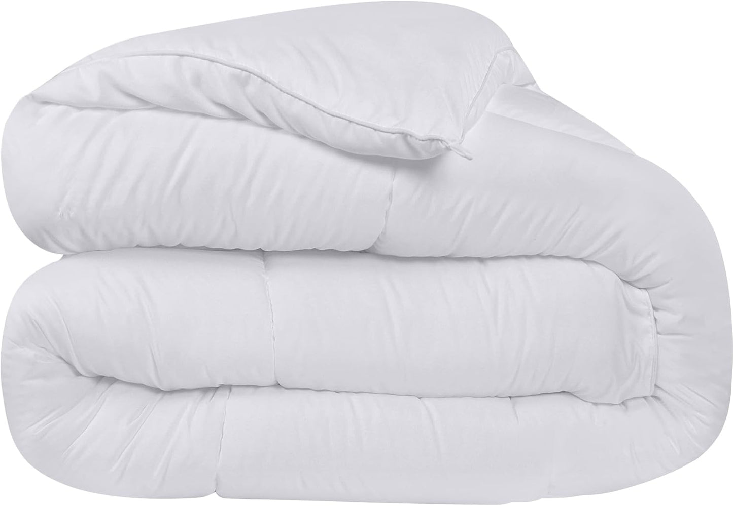 Utopia Bedding Comforter 220 x 240 cm, Duvet 370 GSM Filling, Plush Comforter, All Season Duvet, Quilted Comforter, Alternative Comforter, Super Soft Cozy (White)
