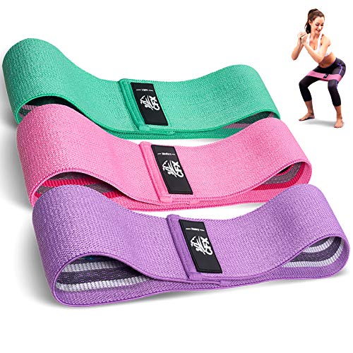 CFX Resistance Hip Bands, set of fitness bands and yoga strap in 3 levels of resistance. Use as resistance and support for leg workouts.