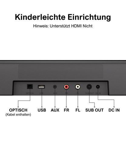 ULTIMEA 7.1ch Soundbar for TV devices, Surround Sound System for home cinema with app control, Soundbar with Subwoofer, 4 Surround Speakers, Sound system with adjustable EQ, Bluetooth 5.3, Aura A40