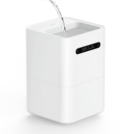 Smartmi Evaporative Humidifier, Cool No Dist Humidifier for Bedroom, Baby Humidifier, 4L Top Fill, Self-cleaning, Quiet, Smart APP Control, Auto Shutoff.