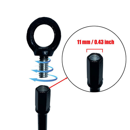 Jayzod Trampoline Anchor 15 Inch Set with 4 Tent Pegs Heavy Duty Trampoline Anchor Kit Swing for Metal Swing Set - Strong Wind