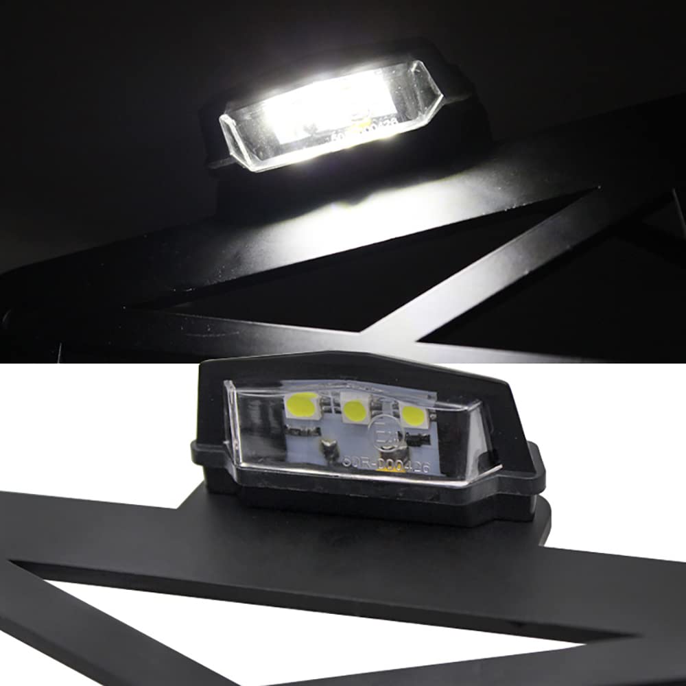 Baceyong motorcycle license plate light bracket, motorcycle side-mount LED taillight license plate holder. Fits motorcycles, sports bikes, cruisers, etc.