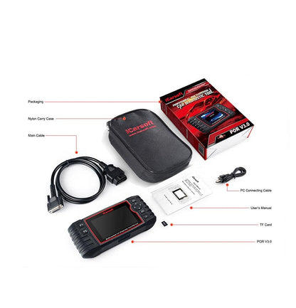 Icarsoft OBD II diagnostic tool POR V3.0 icpor3 Suitable for (car brand): Porsche 1St, black.