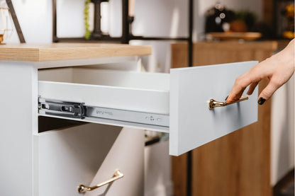 GTV - Drawer Slides H45 VERSALITE PLUS+, Ball-bearing with soft-close, H=45mm, minimum 40kg load capacity, Easy and quick installation.