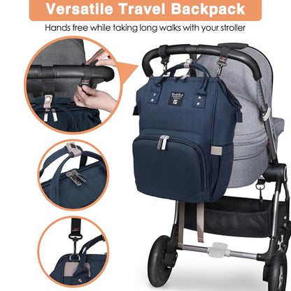 Pomelo Best Baby Diaper Bag stylish backpack with changing mat multifunctional water resistant Large Capacity Backpack for on the go