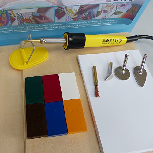 Encaustic pen, large gift set with lots of accessories.