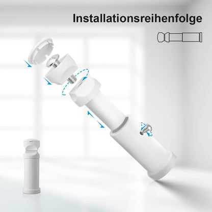 Heilmetz bracket for bathroom radiators, mounting set mounting material suspension bracket for radiators with blank cap and vent valve White